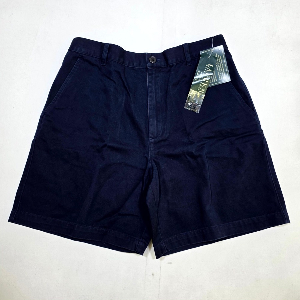 Lauren Ralph Lauren Shorts Womens 10P Navy Blue Chino Petite NWT 27438603016P